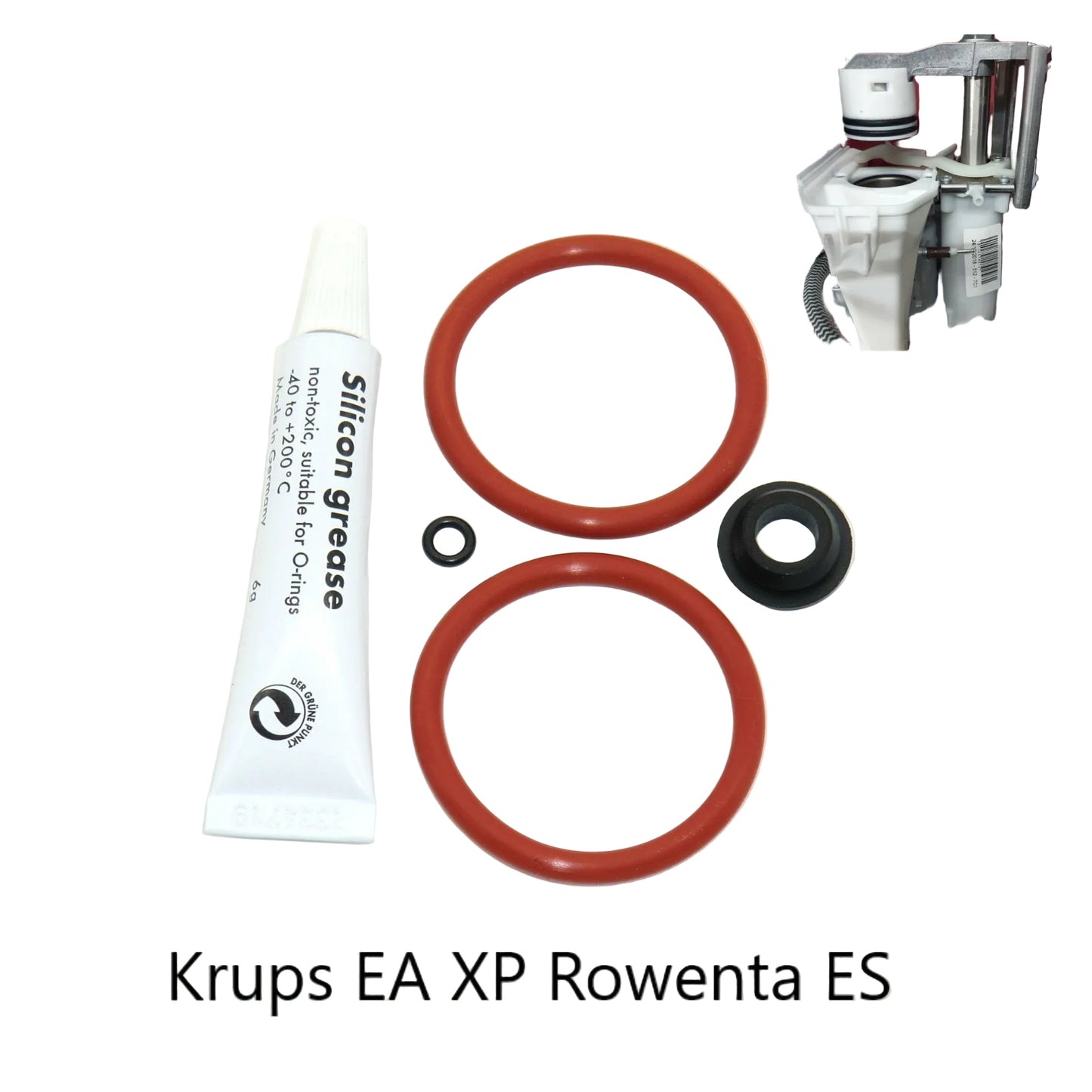 Krups EA 68 69 80 81 82 90 Rowenta ES 68 ES 69 Dichtungssatz O-Ring Formdichtung Stößel in Thermoblock Fett 6g
