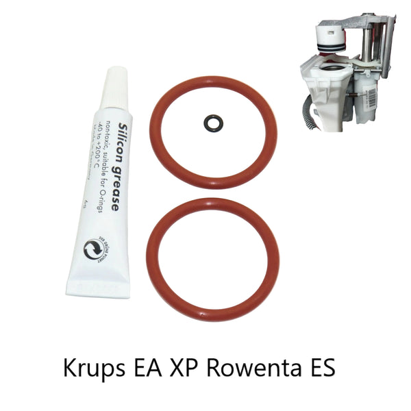 Krups EA 68 69 80 81 82 90 Rowenta ES 68 ES 69 Dichtungssatz O-Ring Rot Fett 6g Kaffeevollautomat Brühgruppe  Kolben