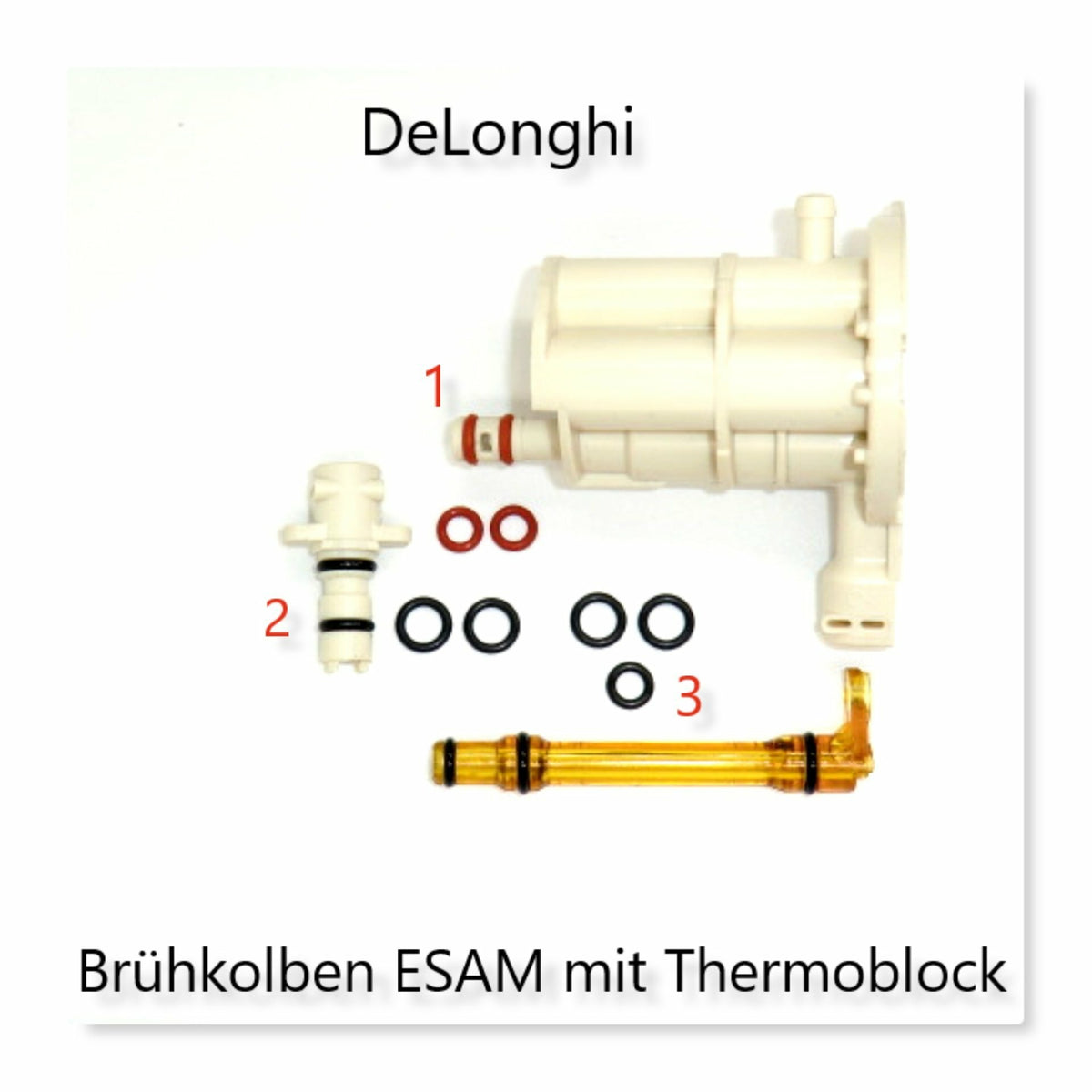 Delonghi ESAM AEG O-Ring Set Dichtungssatz klein für Brühkolben mit Thermoblock