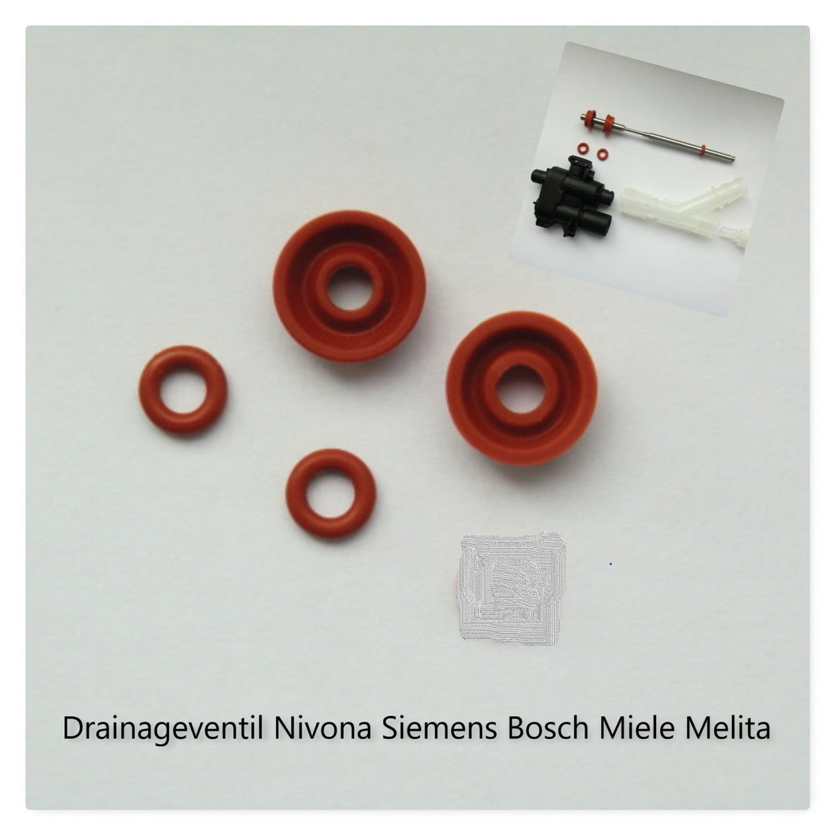 Nutring Lippendichtung Dichtung O-Ring für Drainageventil Miele Bosch Siemens Nivona Melitta Krups XP900