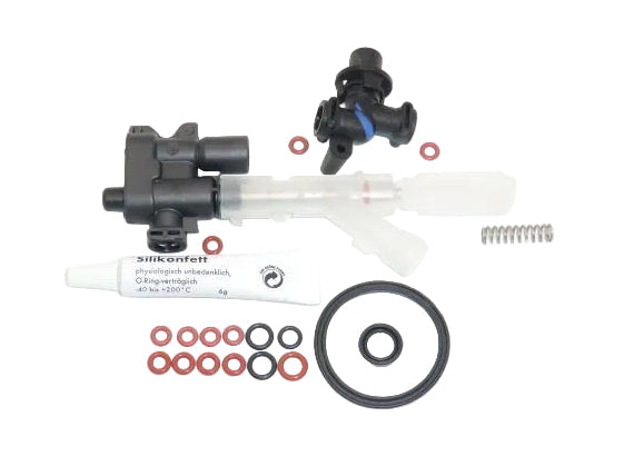 Drainageventil Nutring O-Ring Druckventil Set mit Fett 6g Tube Miele CM CVA Nivona Melitta Bosch