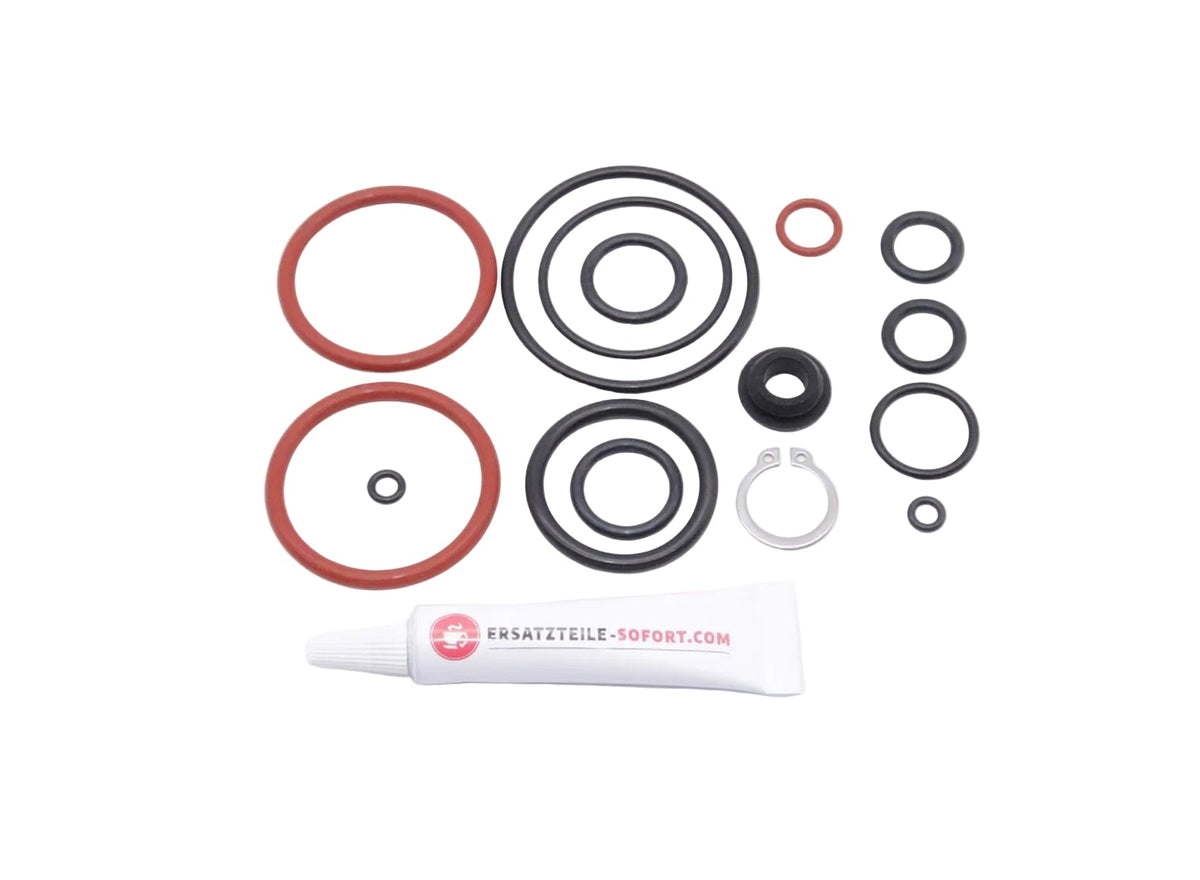 Krups EA 68 69 80 81 82 90 Rowenta ES 68 ES 69 Dichtungssatz O-Ring Rot Thermoblock Druckzylinder Drainageventil / Formdichtung an Stößel  Sicherungsring Fett 6g