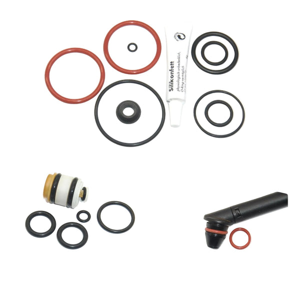 Krups EA 68 69 80 81 82 90 Rowenta ES 68 EA69 AE90 Dichtungsatzt Fett 6g O-Ring  Rot Thermoblock Druckzylinder Drainageventil +Formdichtung Stößel