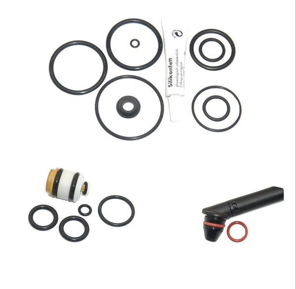 Krups EA 68 69 80 81 82 90 Rowenta ES 68 EA69 AE90 Dichtungsatzt Fett 6g O-Ring  EPDM Thermoblock Druckzylinder Drainageventil+ Formdichtung für Stößel