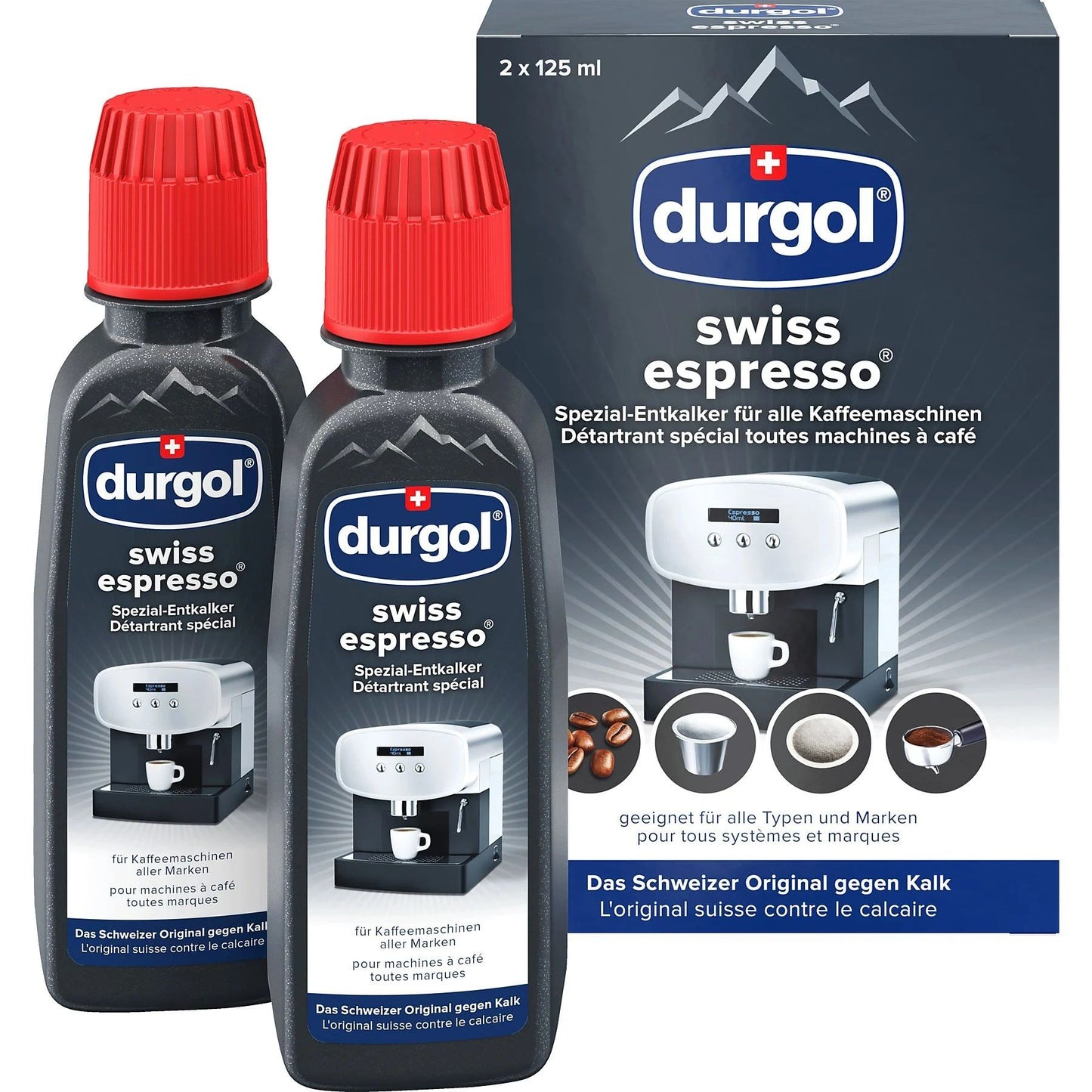 Durgol Premium Entkalker Kaffee- und Espressomaschinen 125ml Flasche