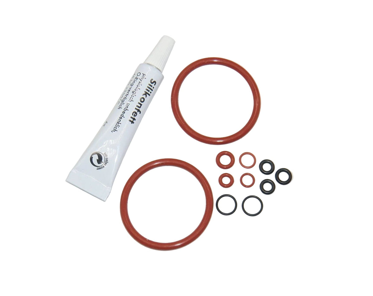 WMF O-Ring Dichtung Dichtungssatz  6g Fett  für Brühgruppe Brüher WMF Ecco,1000,1000P Scherer Siena 1 und 2 Opal