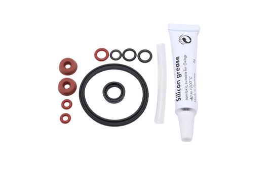 Nutring Lippendichtung Dichtungssatz + Schlauch +6g Fett Dichtung O-Ring für Drainageventil Miele Bosch Siemens Nivona Melitta Krups XP900