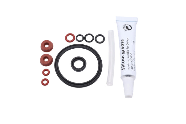 Nutring Lippendichtung Dichtungssatz + Schlauch +6g Fett Dichtung O-Ring für Drainageventil Miele Bosch Siemens Nivona Melitta Krups XP900
