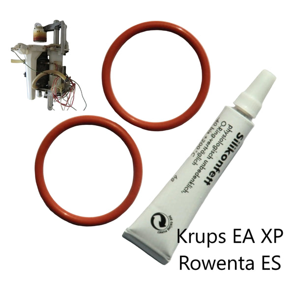Krups EA 68 69 80 81 82 90 Rowenta ES 68 ES 69 Dichtungssatz O-Ring Rot Fett 6g Kaffeevollautomat Brühgruppe  Kolben