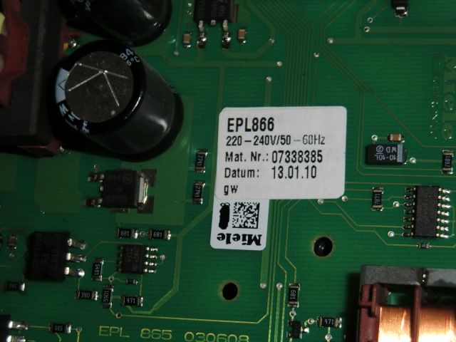 Miele Kaffeevollautomat CVA 5065  Platine Steuerelektronik Elektronik Steuermodul EPL 866 gebraucht Mat .Nr 07338385