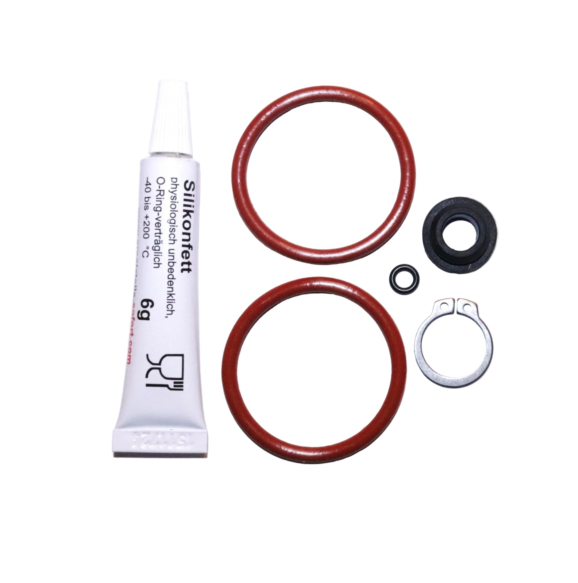 Krups EA 68 69 80 81 82 90 Rowenta ES 68 ES 69 Dichtungssatz O-Ring Formdichtung Stößel Fett 6g Tube +Sicherungsring