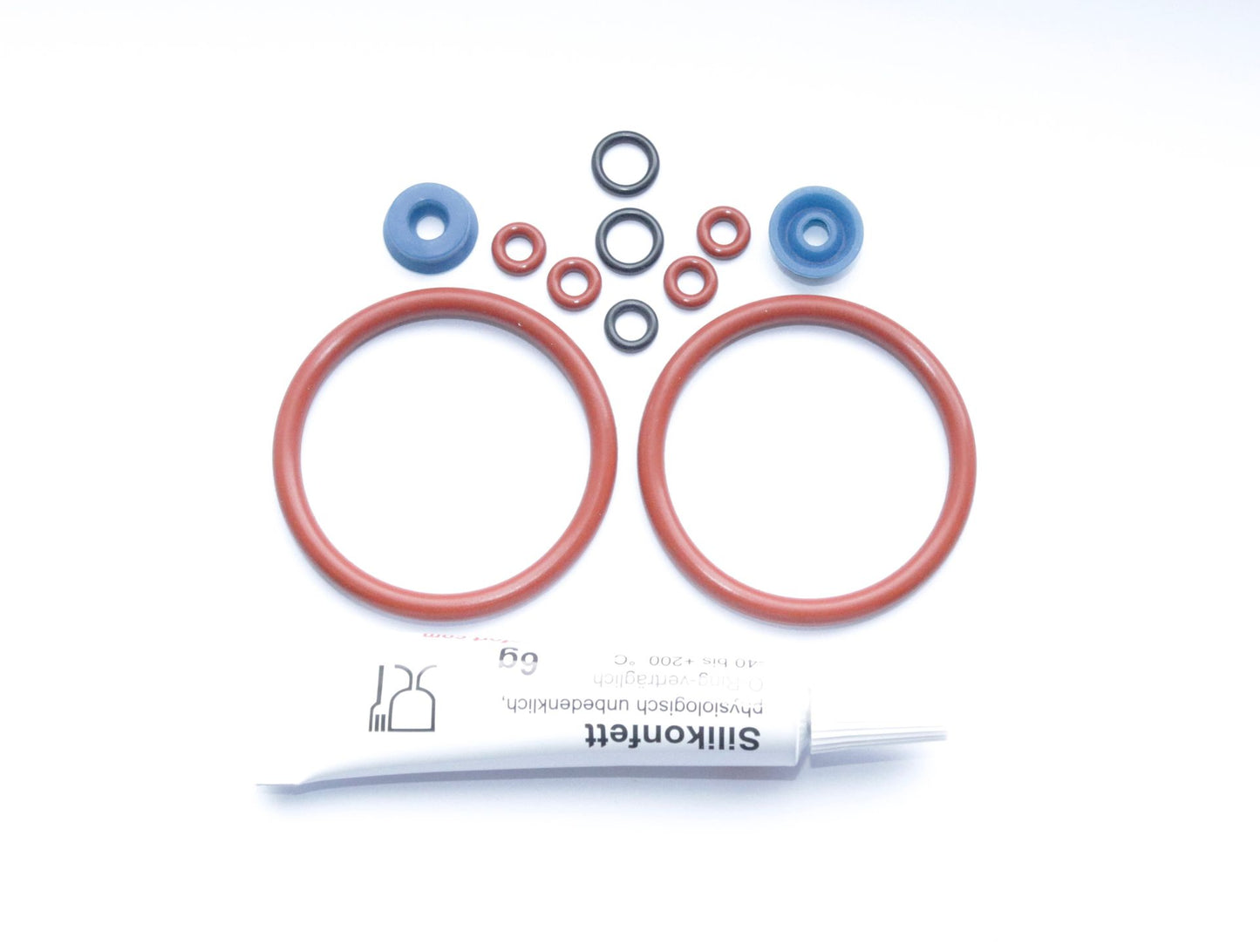 Jura Dichtung Wartungsset Dichtung SET O-Ring Fett für Kolben Brühgruppe Franke Krups AEG/Blau
