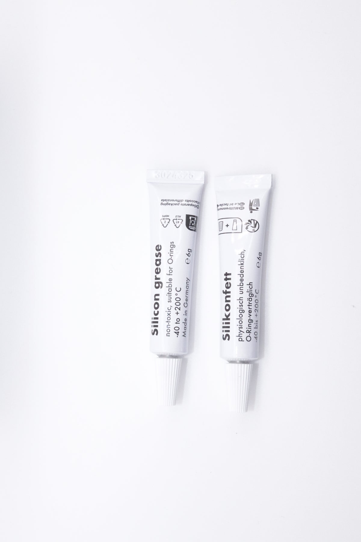 100x Stück Silikonfett Fett 6g Tube 2- Sprachig TYPE 2 für Kaffeevollautomat Armaturen Dichtung O-Ring Lebensmittelecht