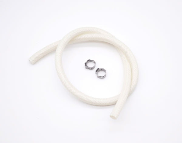 Gewebe Innen 4,1 x 2 mm /8,1 mm Außen + Schellen Gewebeschlauch 38 Bar
