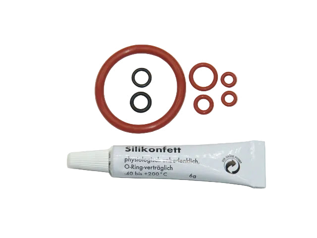 Saeco/Philips Dichtungssatz Kolben/ Auslaufstutzen-Supportventil /Cremaventil/Teflonschlauch Fett 6g Tube  SUP HD EP SM RI